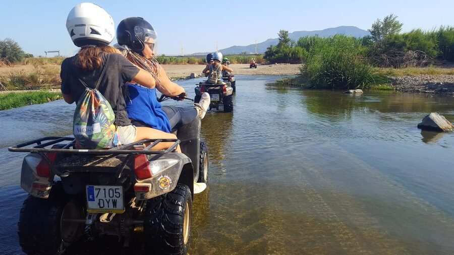 Málaga: Off-Road 2-Seater Quad Tour through Land and River - Dirt tracks, farm fields, and local animals