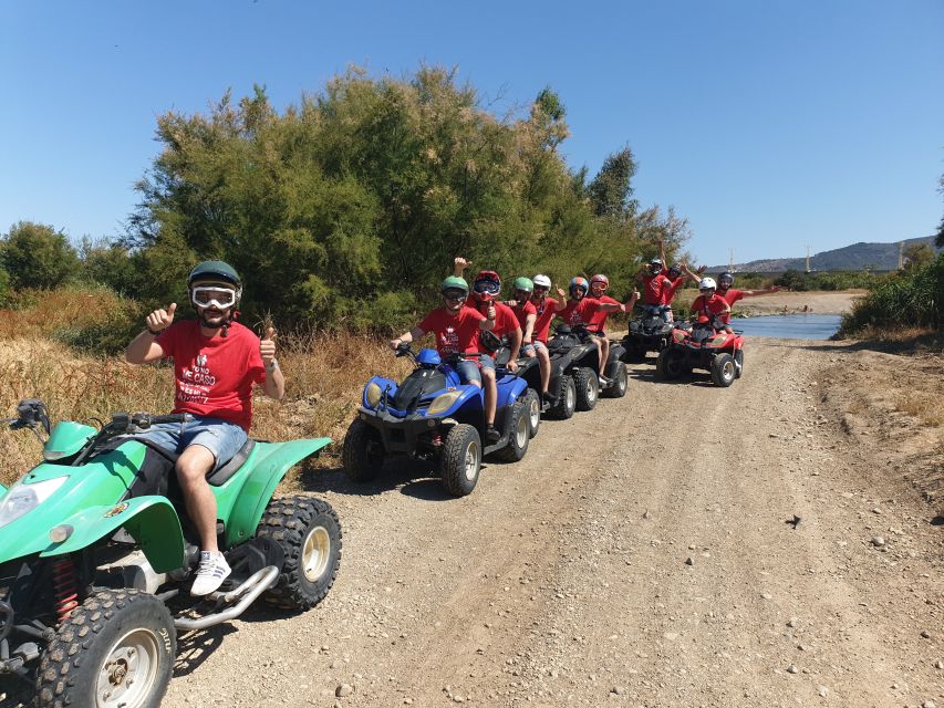 Málaga: Off-Road 2-Seater Quad Tour through Land and River - Getting comfortable on the first asphalt section