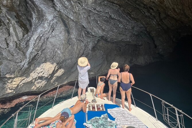 Mallorca Beach & Caves 4hr Boat Trip Drinks, Tapas, SUP & Snorkel - Cliff views and the boat ride toward Coll Baix