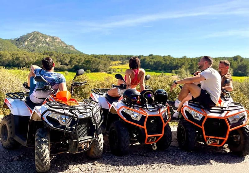 Mallorca: Quad Bike Tour, Snorkeling, and Cliff Jumping - Riding out from Palma on a 300cc quad
