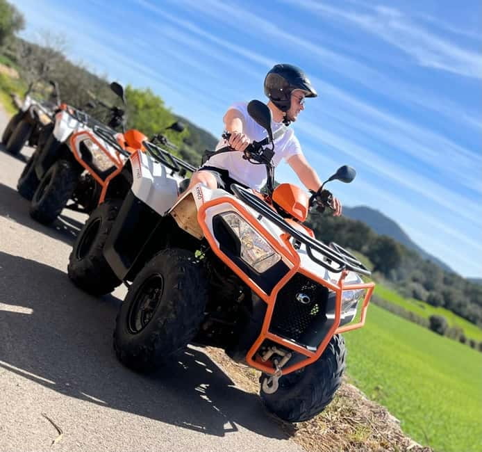 Mallorca: Quad Bike Tour, Snorkeling, and Cliff Jumping - Arriving at the bay for snorkeling and cliff jumping