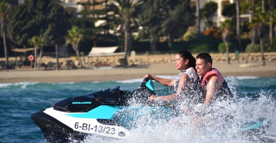 Marbella: Jet Ski at the Golden Mile - What happens before you reach the water