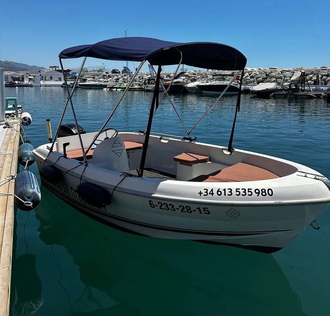 Marbella: Puerto Banús Boat Rental with No License Needed - Choosing between one hour and five