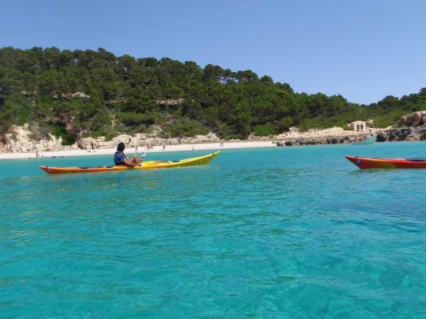 Menorca: Half-Day Kayak Excursion in Fornells - Beach time at an unspoiled cove