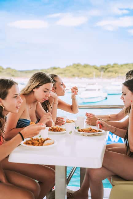 Menorca: Natural Coves and Beaches Boat Trip & Paella Lunch - Paella on board: useful, filling, and not for every diet