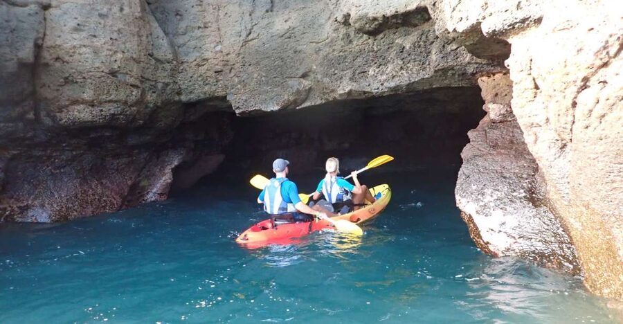 Mogán: Guided Kayak to Caves and Snorkeling Tour - Why the coastline is best seen from a kayak