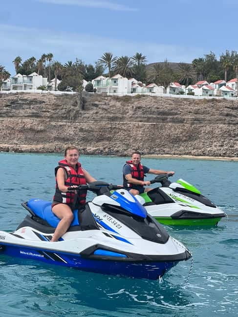 Morro Jable: Guided Jet Ski Safari (without license) - The second 30 minutes: coves, cliffs, and open water