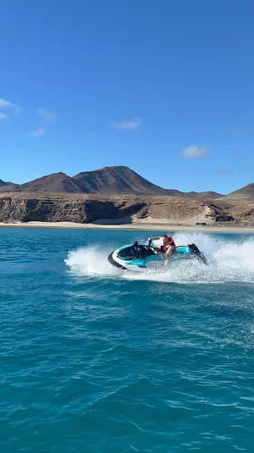 Morro Jable: Guided Jet Ski Safari (without license) - Pickup from Costa Calma, Esquinzo, and Jandía