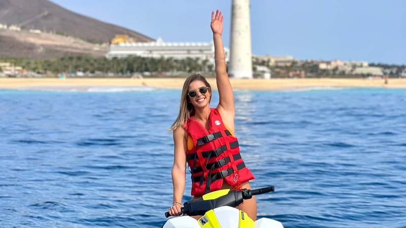Morro Jable: Guided Jet Ski Safari (without license) - The first 30 minutes: learning the machine