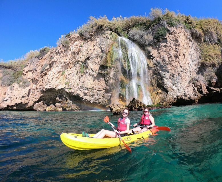 Nerja: Guided Kayak Tour Nerja Cliffs and Maro Waterfall - Starting from Burriana Beach