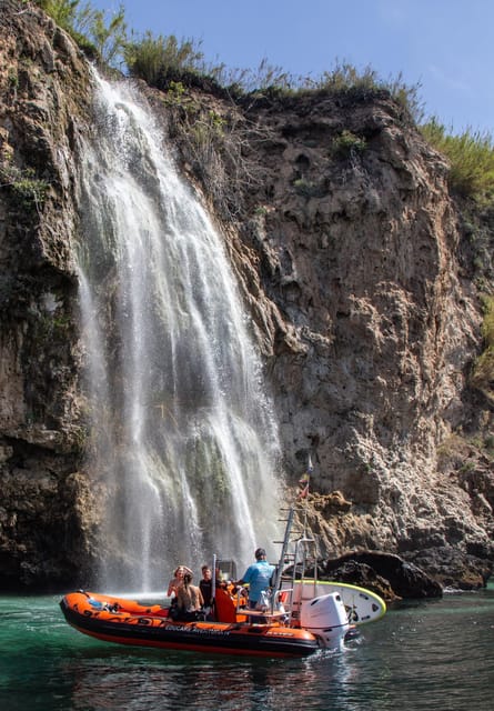 Nerja-Maro: Snorkeling & Sea Scooter Speedboat Trip - Using the sea scooter with a shared partner