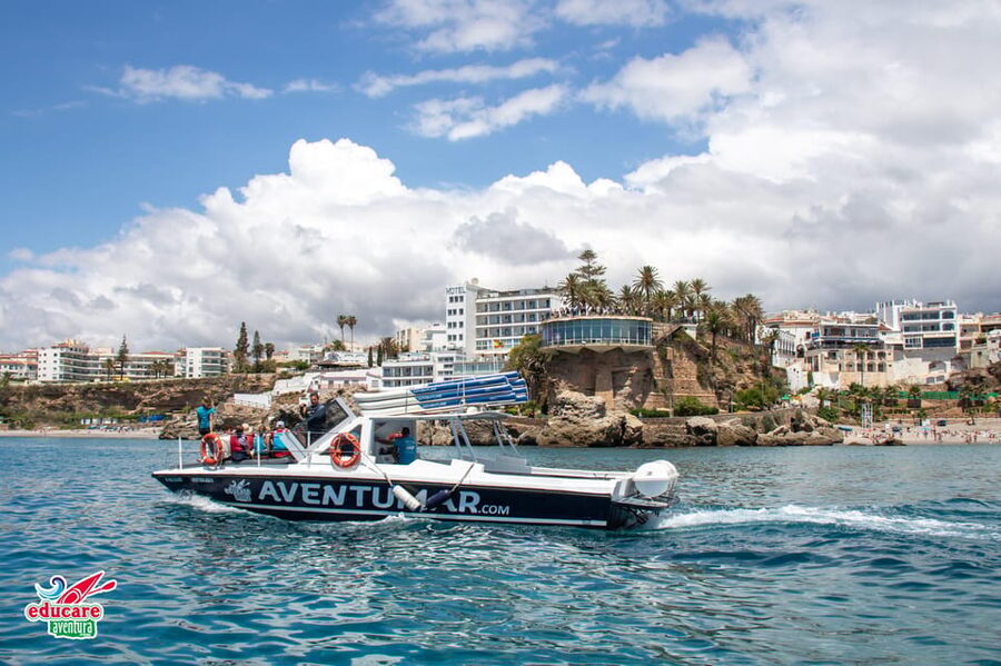 Nerja: Maro Waterfall Boat Trip with Paddleboarding & Drink - Reaching Maro Waterfall by SUP