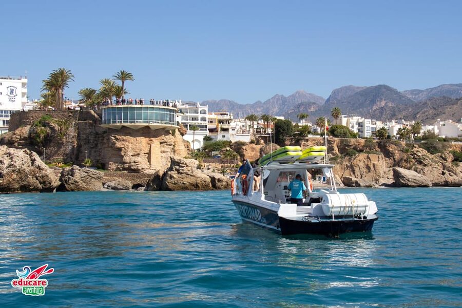 Nerja: Maro Waterfall Boat Trip with Paddleboarding & Drink - GoPro photos, drinks, and the practical extras