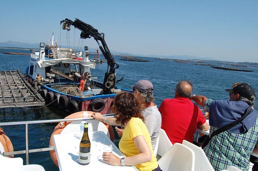O Grove: Boat Tour at the Arousa estuary with mussel tasting - Unlimited mussels, white wine, and soft drinks