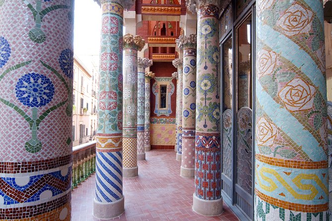 Palau de la Musica Catalana Admission Ticket with Audioguide - The entrance stairs and Sala Millet