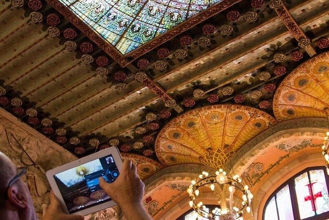 Palau de la Musica Catalana Admission Ticket with Audioguide - The concert hall, stained glass, and balconies