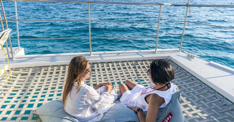 Palma: Catamaran Cruise with Swimming and Snorkelling - The route toward Cap Enderrocat and Cala Vella