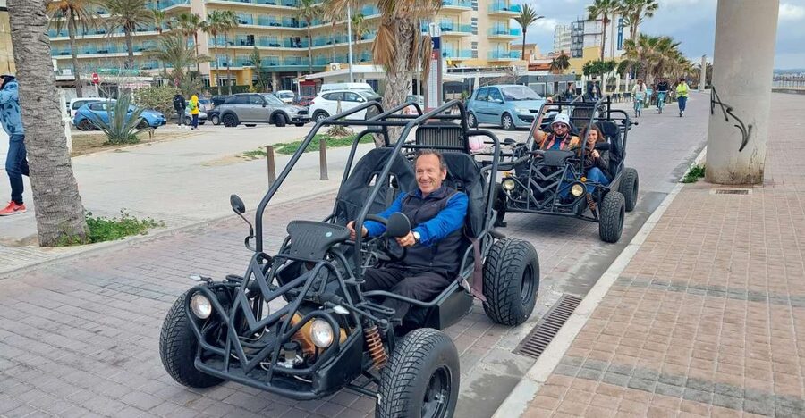 Palma de Mallorca: 2-Seater Buggy Adventure - Getting comfortable in the buggy before setting off