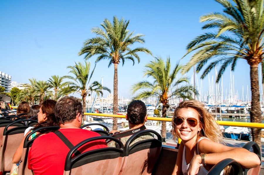 Palma de Mallorca: City Sightseeing Hop-On Hop-Off Bus Tour - Plaza de Gomila and Avenida Joan Miró