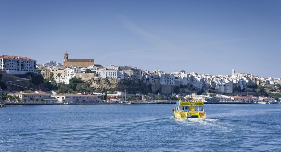 Port Mahon: 1-Hour Harbor Cruise with Underwater Views - The underwater stop at Es Clot de la Mola