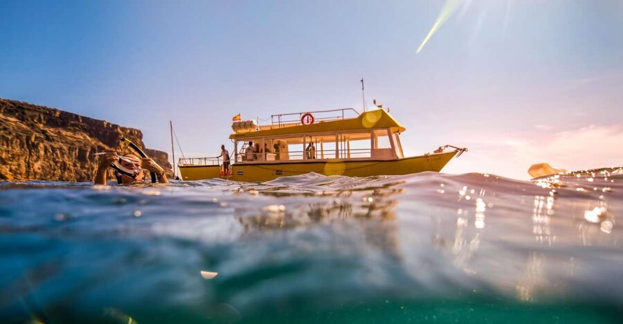Puerto de Mogan: Boat and Snorkeling Trip - From Puerto de Mogan to the cliffs of Tasarte