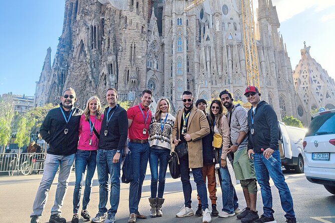 Sagrada Familia: The Golden Hour with Skip the line Tickets - Inside Sagrada Familia with a small English-speaking group