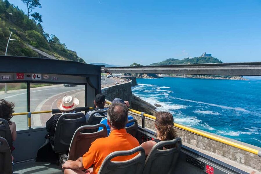 San Sebastian: Hop-On Hop-Off City Tour Bus - The eastern and central stops: river, Old Town, and grand squares