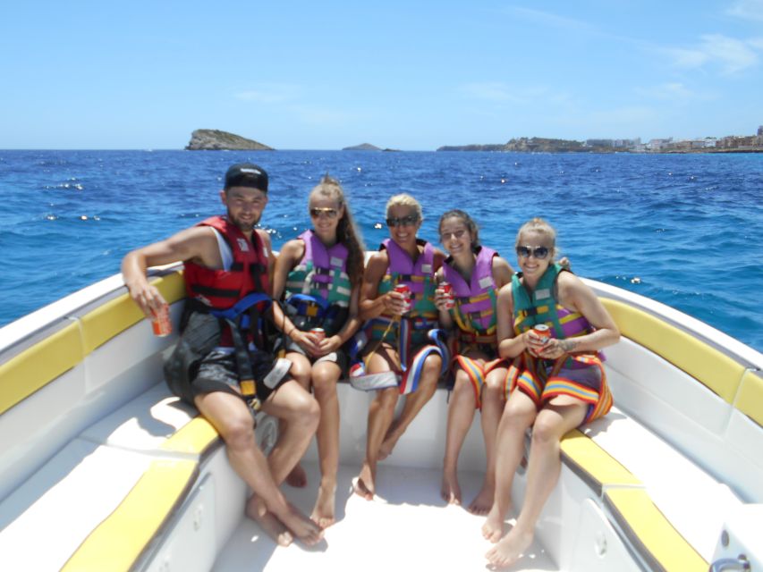Santa Eulària des Riu: Parasailing Boat Cruise with Drinks - Leaving Santa Eulària for the northern coast
