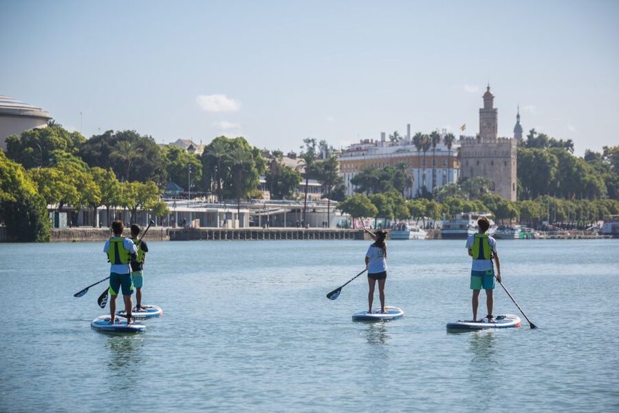 Seville: 1.5-Hour Daytime Standup Paddleboarding Tour - Puente de Isabel II and the Triana Waterfront