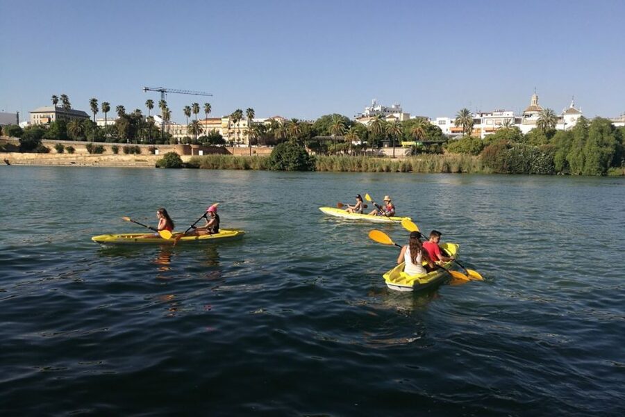 Seville: 2–Hour Guadalquivir River Kayaking Tour - San Telmo Bridge and the paddle back