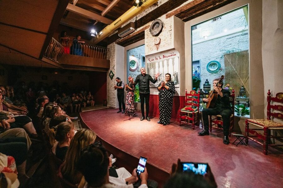 Seville: Casa de la Memoria Flamenco Show - The ticket pickup and arrival routine