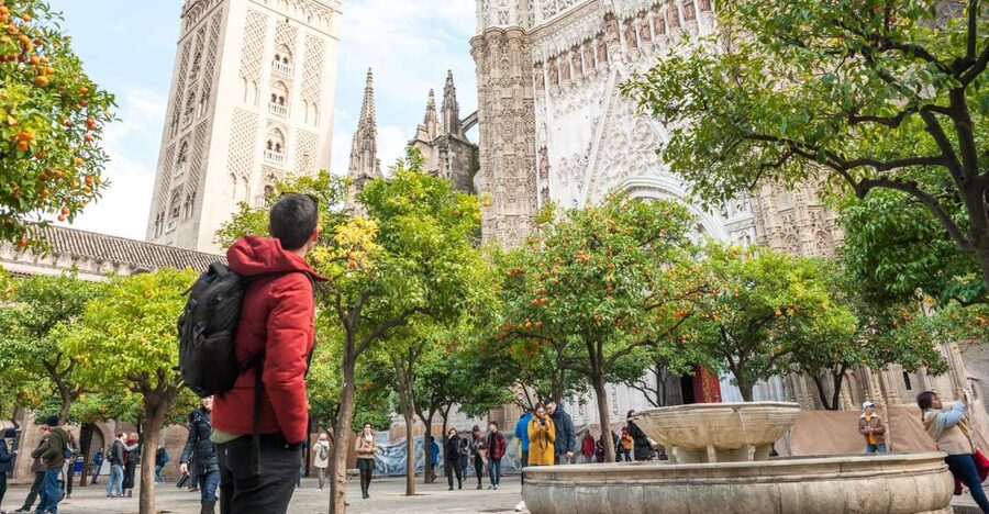 Seville: Cathedral Guided Tour with Priority Access - The mosque courtyard and the building’s changing identity
