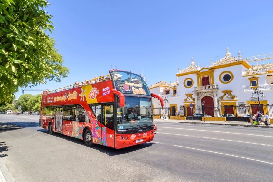 Seville: City Sightseeing Hop-On Hop-Off Bus Tour - The Moorish tower, cathedral, and Alcázar area