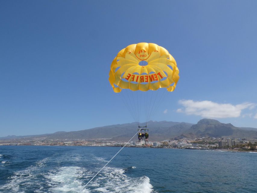 Tenerife Costa Adeje Parasailing - Safety briefing and the trip out to sea