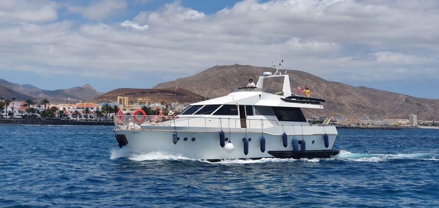 Tenerife: Fun Yacht Trip with Water Activities and Toys - Cueva de Palm Mar and the coastal views
