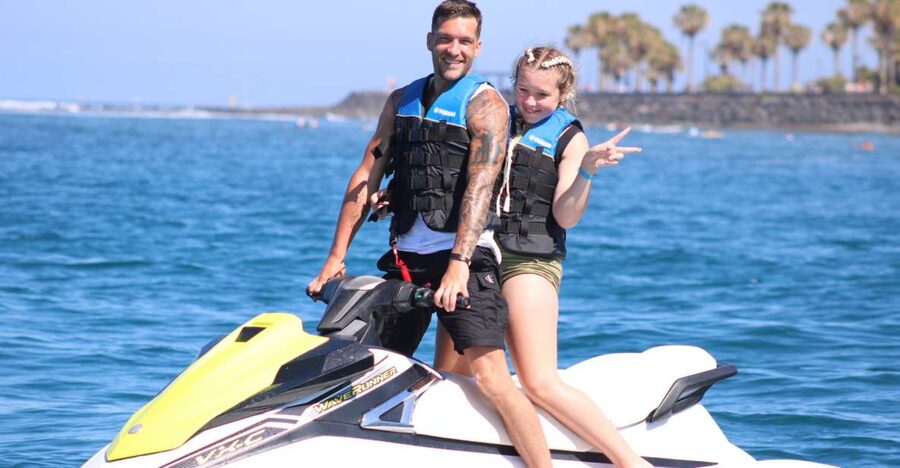 Tenerife: Jet Ski Guided Tour with Optional Photo Service - Taking the support boat to the jet skis