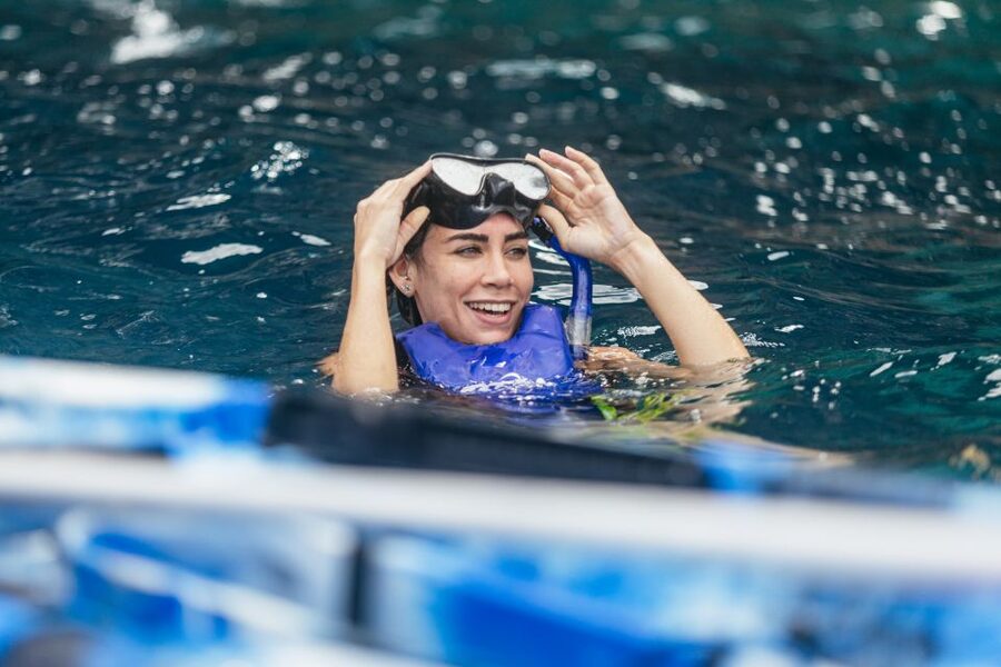 Tenerife: Kayak Safari and Sea Turtle Snorkeling with Photos - Paddling out from Los Cristianos