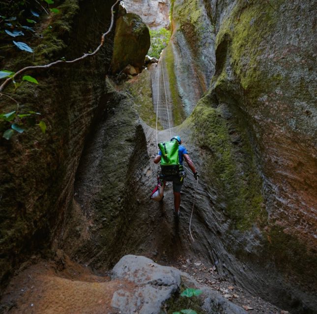 Tenerife: Los Arcos Canyoning Tour with Guide - Eight rappels inside the orange canyon