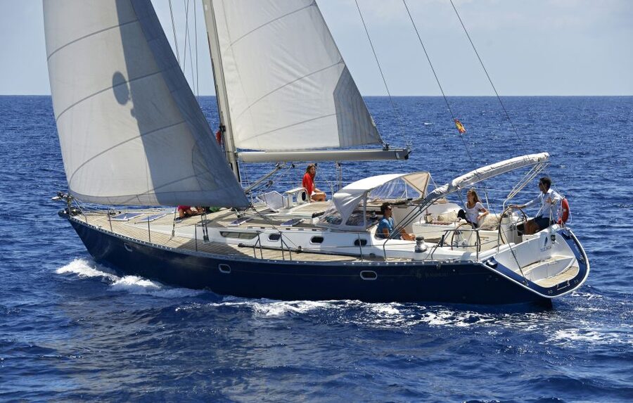 Tenerife: Sailing Excursion with Whale and Dolphin Watching - Leaving Puerto Colón on a 52-foot yacht