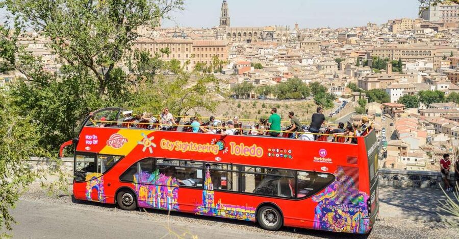 Toledo: City Sightseeing Hop-On Hop-Off Bus Tour & Extras - Stop-by-stop: the best views around Toledo