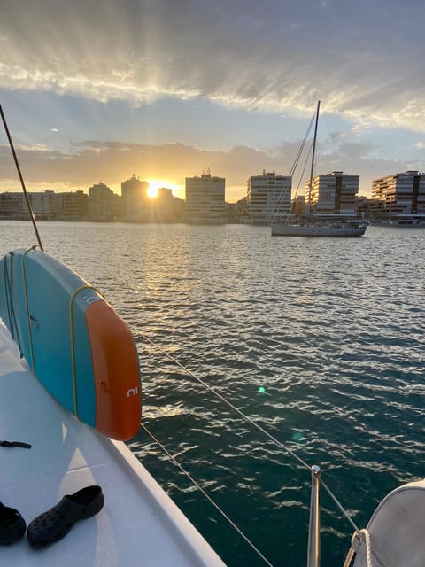 Torrevieja: Costa Blanca Catamaran Cruise - Leaving Marina Salinas in Torrevieja