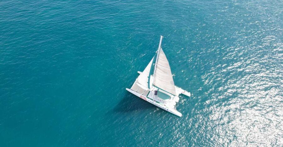 Valencia: Sailing Catamaran Cruise with Valencian Lunch - The net seating option can change the whole ride