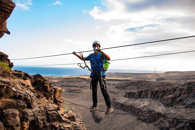 Via Ferrata in Gran Canaria. Vertical adventure park. Small groups - What you receive for $78.58