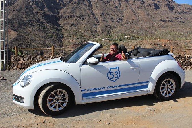 Vw Beetle Convertible Island tour Discover the island on a different way - Pico de las Nieves and the Roque Nublo view